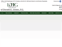 Tablet Screenshot of donaldegreen.com